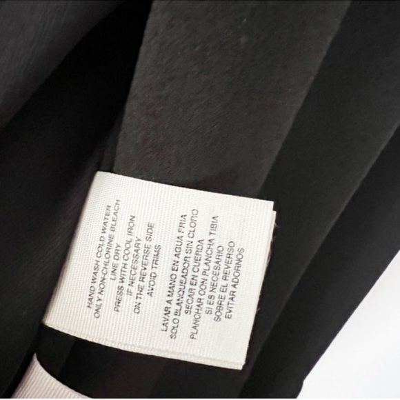 RACHEL Rachel Roy Black Deep V-Neck Embellished Bell Sleeve Dress Size 10 NEW - Picture 13 of 13